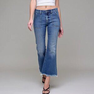 Hidden Cargo Flare Jeans